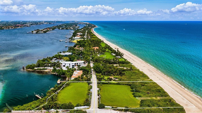 Perched at the very tip of Manalapan, 4000 & 4020 S. Ocean - Beach Acreage for sale in Manalapan, Florida on Beachhouse.com