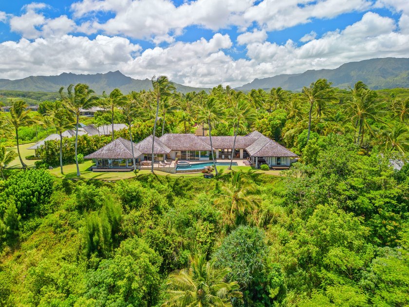 An elegant modern oceanview estate in Anini Vista on the North - Beach Home for sale in Kilauea, Hawaii on Beachhouse.com