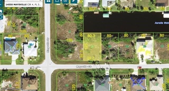 This WATERFRONT lot has 80' of shoreline, public water & sewer - Beach Lot for sale in Port Charlotte, Florida on Beachhouse.com