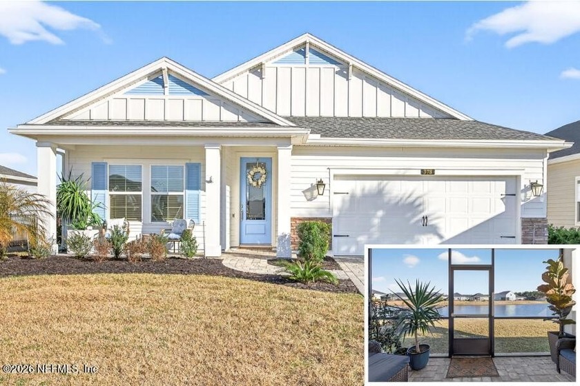 Pond views - Screened lanai - Covered front porch - Two flex - Beach Home for sale in St Augustine, Florida on Beachhouse.com