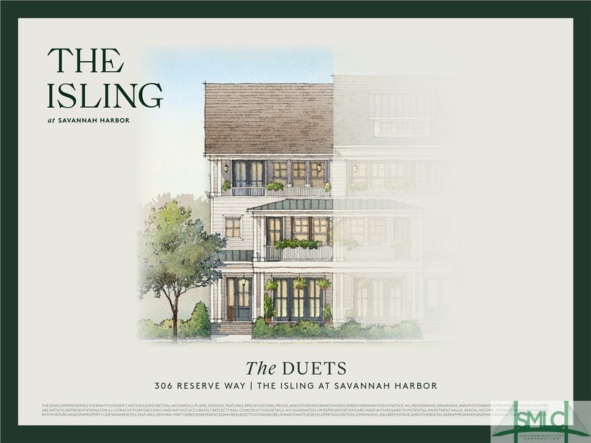 A vintage offering inspired by historic Savannah, The Isling's - Beach Townhome/Townhouse for sale in Savannah, Georgia on Beachhouse.com