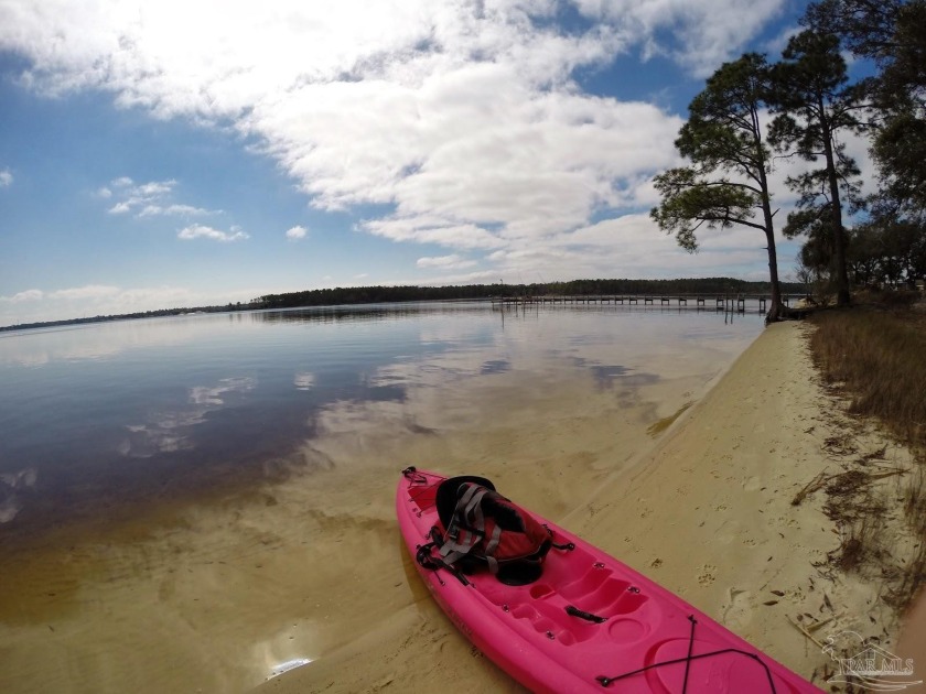 Private, fenced, WATERFRONT lot on Bayou GRANDE, near back gate - Beach Lot for sale in Pensacola, Florida on Beachhouse.com