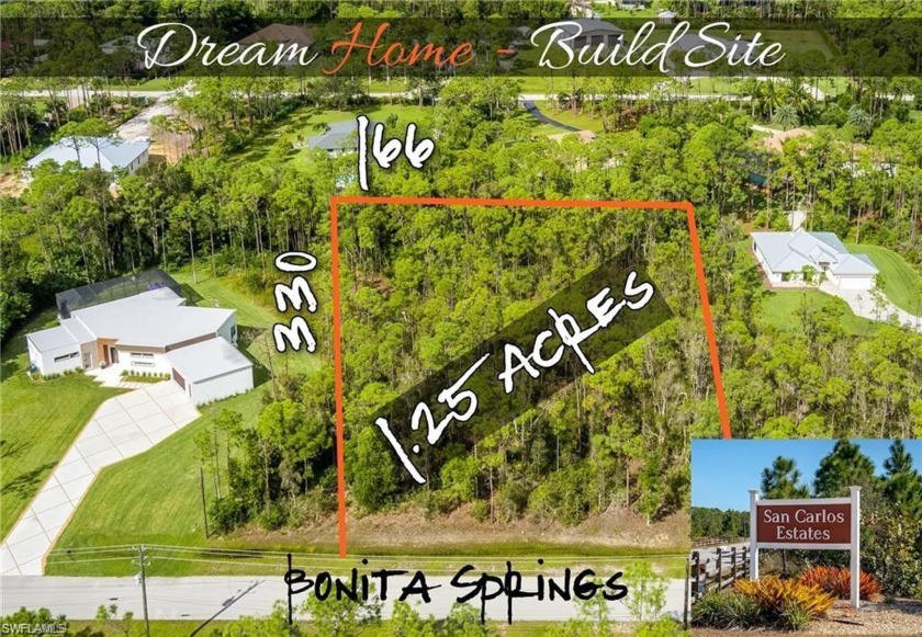 1.25 ACRE GEM IN BONITA SPRINGS READY FOR YOUR DREAM HOME!! - Beach Lot for sale in Bonita Springs, Florida on Beachhouse.com