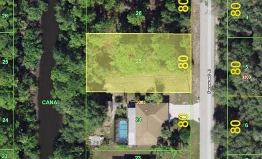 Builable oversized lot in a growing area, on salt water canal - Beach Lot for sale in Port Charlotte, Florida on Beachhouse.com