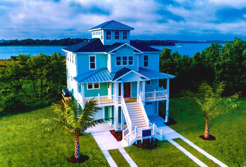 Panoramic views of Winyah Bay await you in this gorgeous *to be - Beach Home for sale in Georgetown, South Carolina on Beachhouse.com