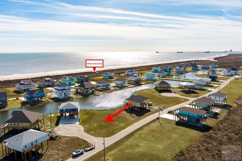 Gorgeous home site on the lake located on a quiet cul de sac in - Beach Lot for sale in Port Bolivar, Texas on Beachhouse.com