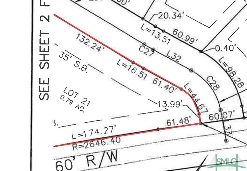 Large interior corner lot available! Lot 21, .79 acres in a - Beach Lot for sale in Midway, Georgia on Beachhouse.com