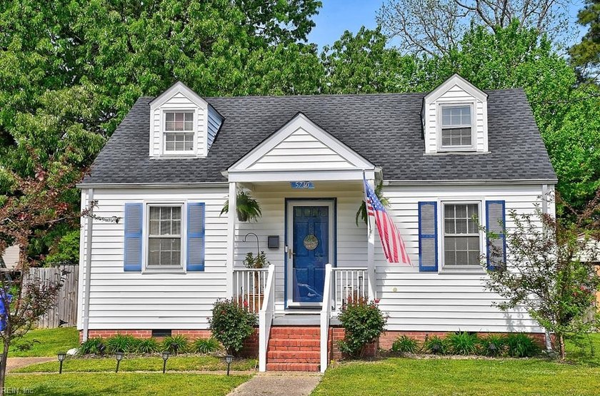 With white siding and blue shutters, this beautifully maintained - Beach Home for sale in Norfolk, Virginia on Beachhouse.com