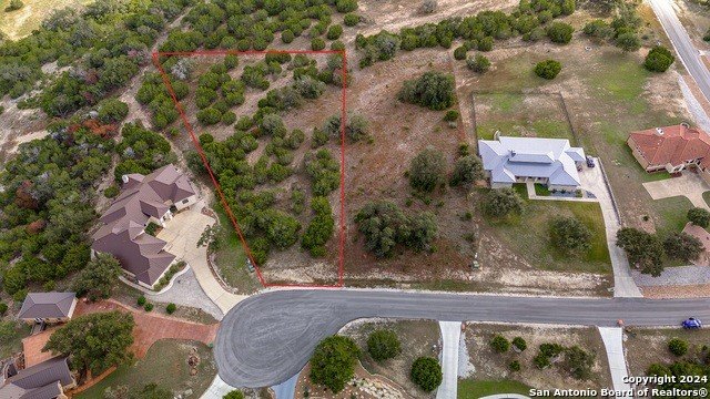 Stunning hill top LOT in cul de sac with big views! Located in - Beach Lot for sale in Spring Branch, Texas on Beachhouse.com