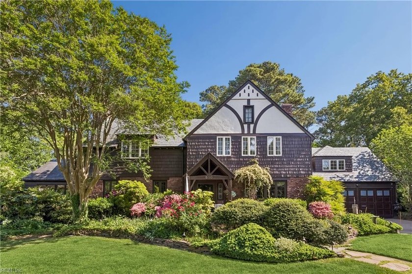 WATERFRONT! Just off the Lafayette River, boatable. This Tudor - Beach Home for sale in Norfolk, Virginia on Beachhouse.com