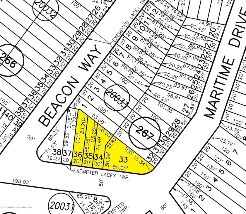 Undeveloped corner lots available for sale in Lacey Township - Beach Lot for sale in Forked River, New Jersey on Beachhouse.com