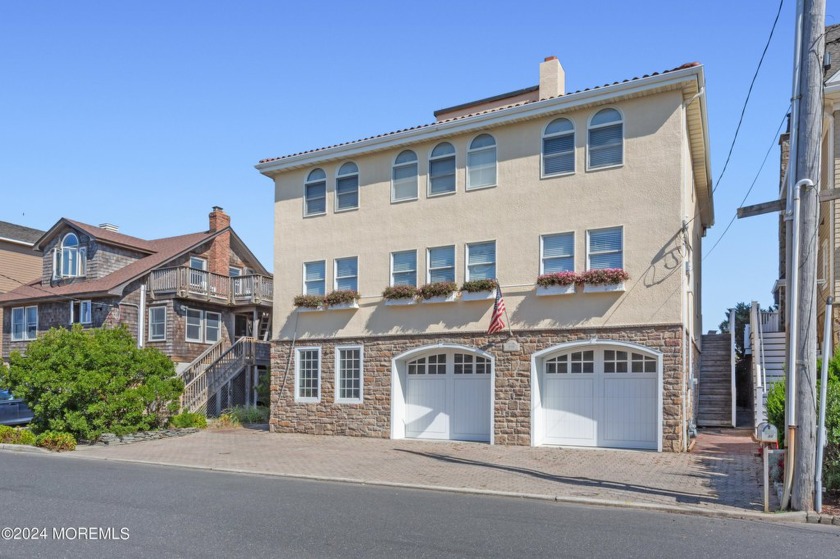 This Beautiful Spanish-Style  Ocean Front Home that sits - Beach Home for sale in Mantoloking, New Jersey on Beachhouse.com