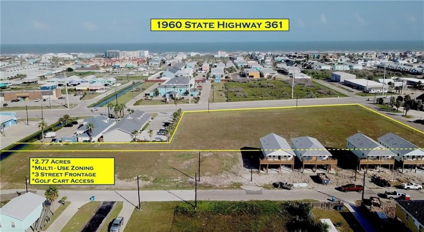 2.77 acres of prime 'in town' multi-use land! This large parcel - Beach Commercial for sale in Port Aransas, Texas on Beachhouse.com