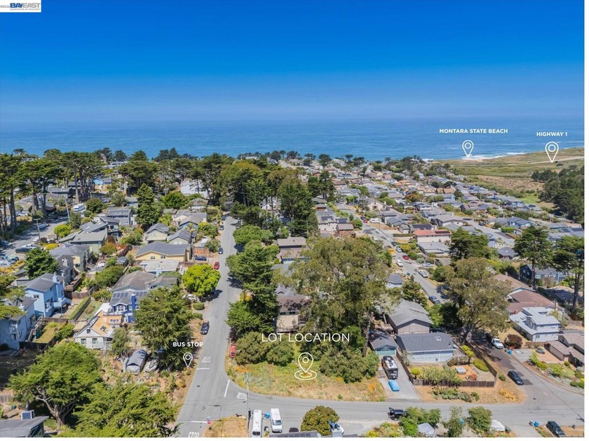 Discover the opportunity to build in coastal Montara on this 5 - Beach Lot for sale in Montara, California on Beachhouse.com