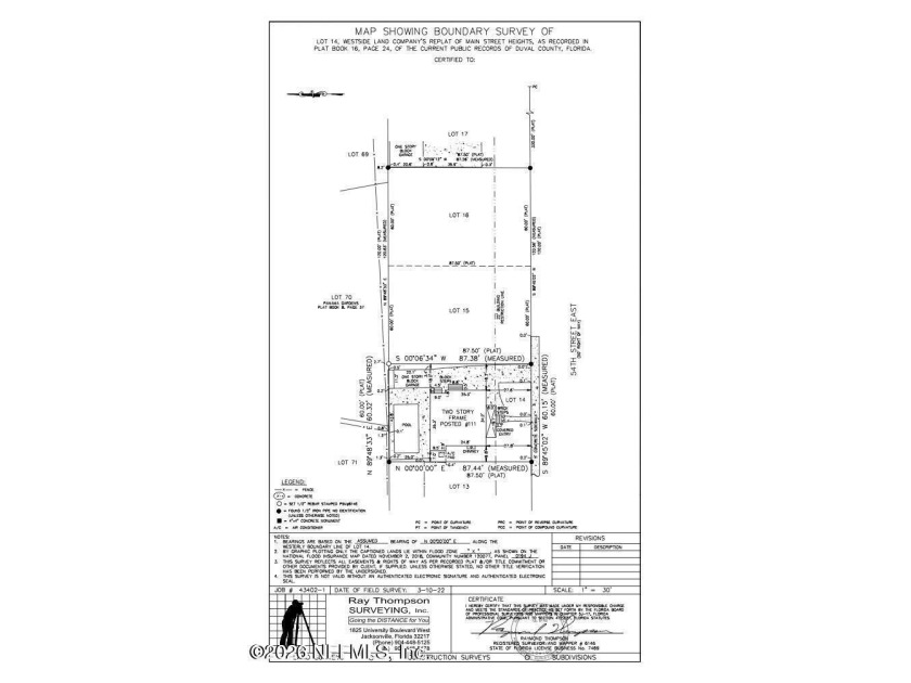 2 buildable parcels perfect for infill development for 1st time - Beach Lot for sale in Jacksonville, Florida on Beachhouse.com