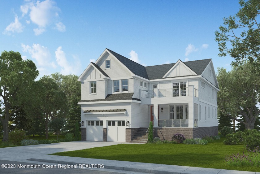 Beautiful new construction home by Patrick Golden Homes, located - Beach Home for sale in Monmouth Beach, New Jersey on Beachhouse.com