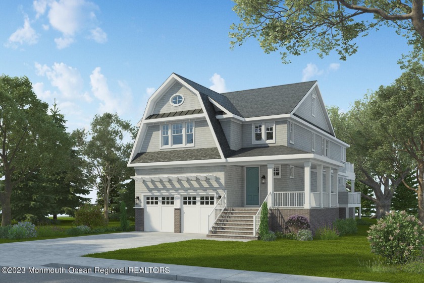 Beautiful new construction home by Patrick Golden Homes, located - Beach Home for sale in Monmouth Beach, New Jersey on Beachhouse.com