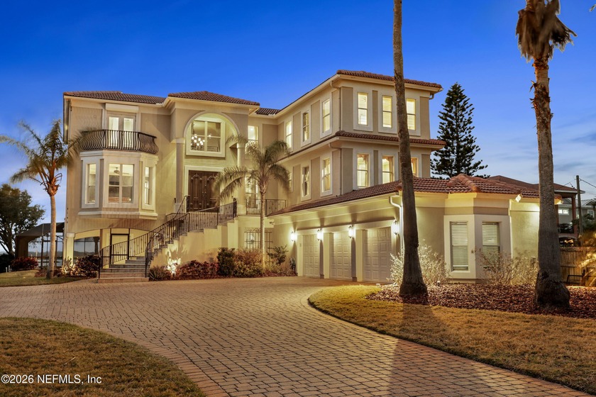 Through the private gated entrance and down the long paver - Beach Home for sale in St Augustine, Florida on Beachhouse.com