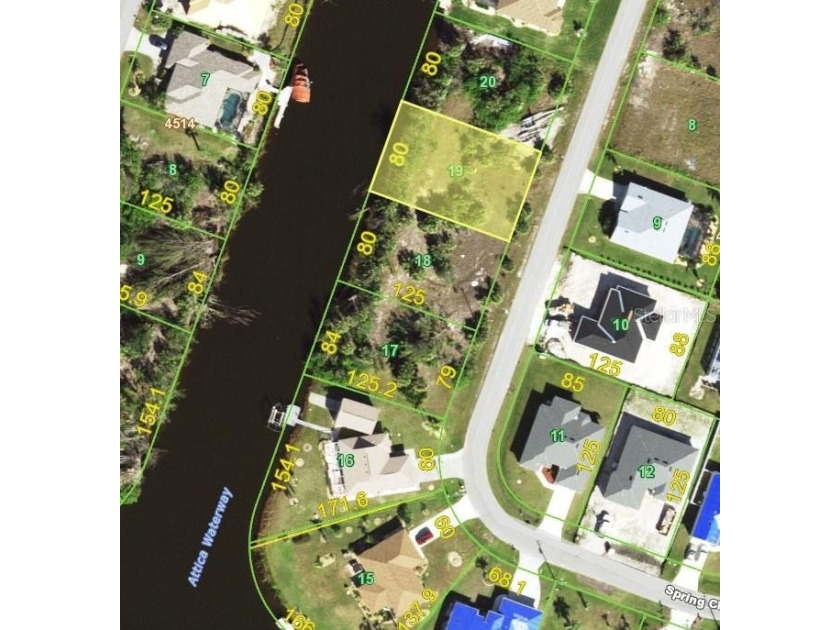 Buildable lot on the water in South Gulf Cove neighborhood.  The - Beach Lot for sale in Port Charlotte, Florida on Beachhouse.com