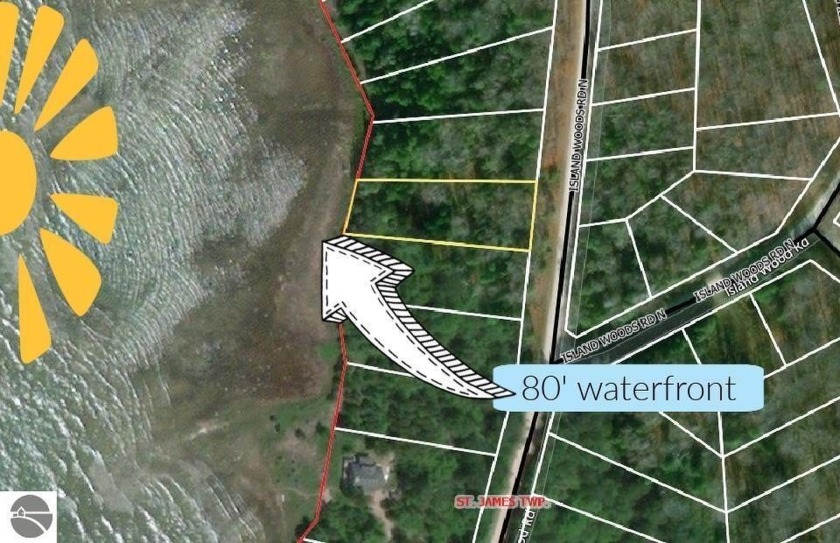 Offering 1/2 an acre of woodlands with 85' of private beach on - Beach Lot for sale in Beaver Island, Michigan on Beachhouse.com