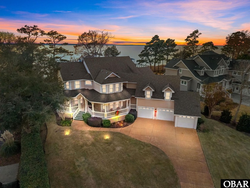 Positioned directly on the sound within the gated Martin's Point - Beach Home for sale in Kitty Hawk, North Carolina on Beachhouse.com