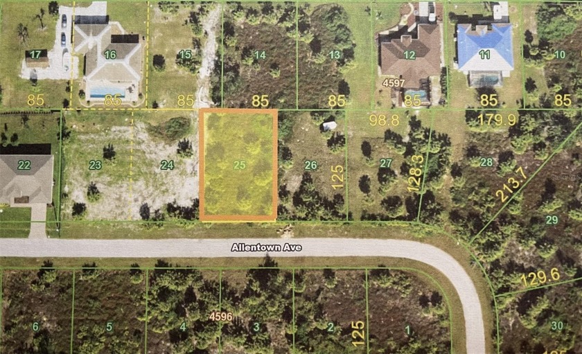 What a great location to build your Florida Dream Home! South - Beach Lot for sale in Port Charlotte, Florida on Beachhouse.com