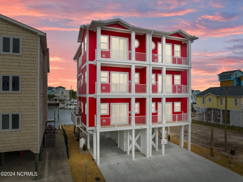 Discover Coastal Living in This Exquisite Brand New Canal Front - Beach Townhome/Townhouse for sale in Carolina Beach, North Carolina on Beachhouse.com