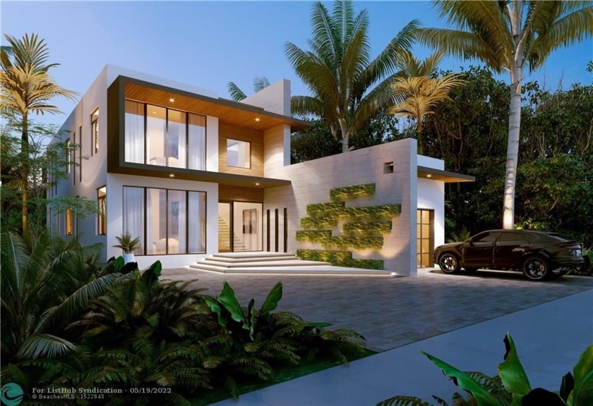 Nested in a serene Miami Beach gated island is this 2022 brand - Beach Home for sale in Miami Beach, Florida on Beachhouse.com