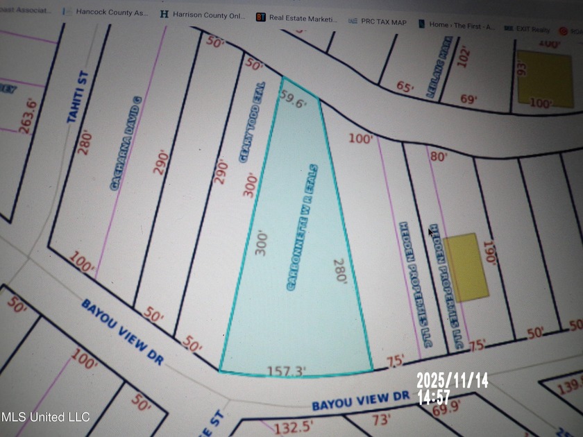 Approx .63 Acres of waterfront lot in Shoreline Park Subdivision - Beach Lot for sale in Bay Saint Louis, Mississippi on Beachhouse.com