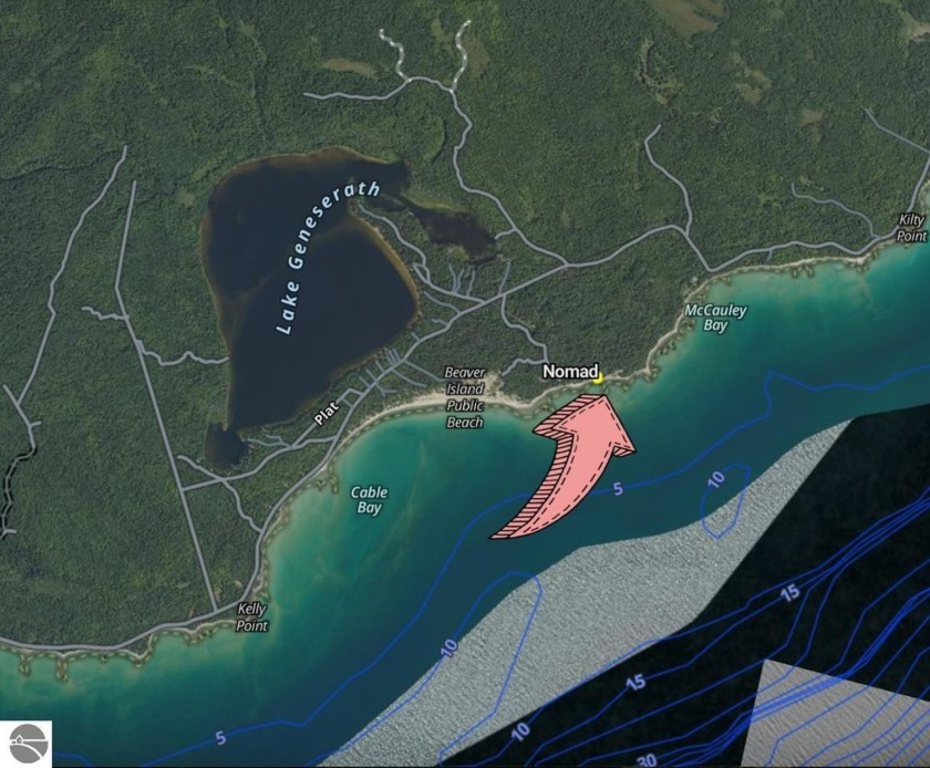 Drop anchor, off your own beach, on the East side of Beaver - Beach Lot for sale in Beaver Island, Michigan on Beachhouse.com