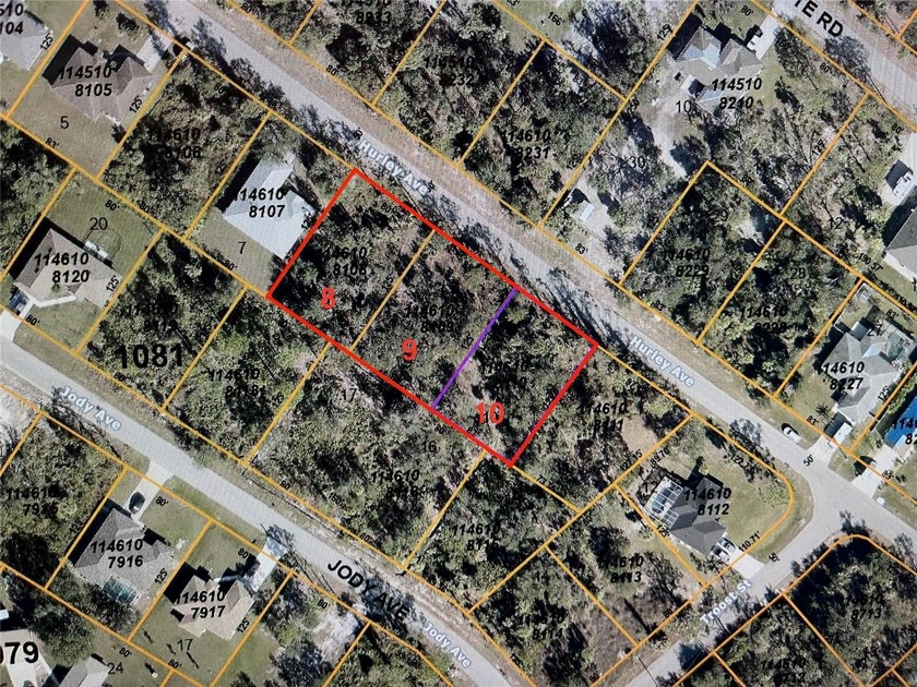 This TRIPLE Residential lot sits (all with separate tax IDs) in - Beach Lot for sale in North Port, Florida on Beachhouse.com