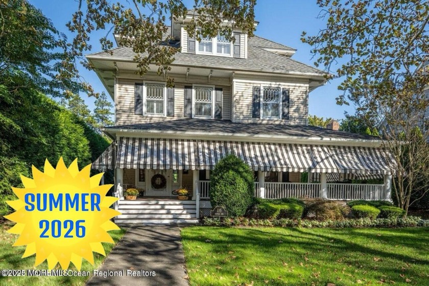 NOW BOOKING FOR WEEKLY SUMMER 2026 is this quintessential - Beach Home for sale in Spring Lake, New Jersey on Beachhouse.com