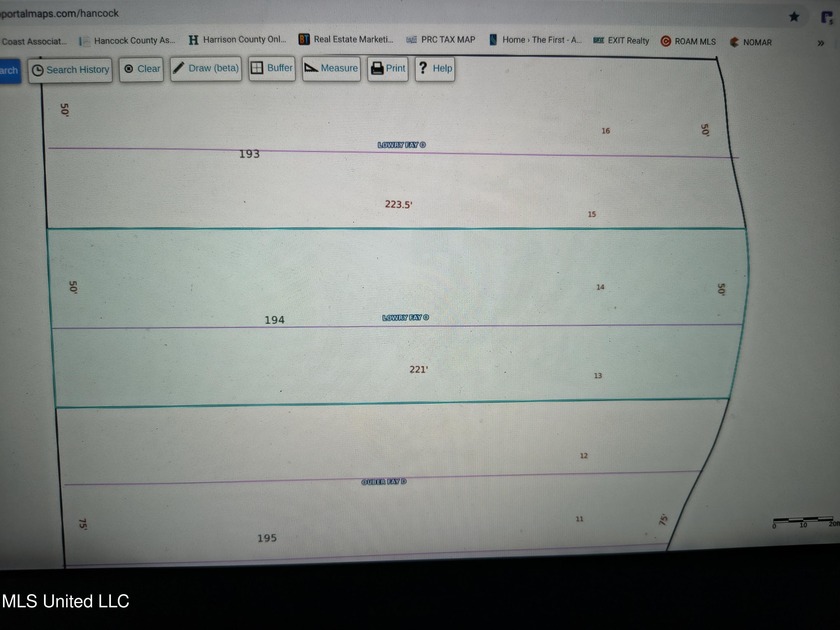 Double Lot on Bayou Drive. Bayou front lot measuring - Beach Lot for sale in Waveland, Mississippi on Beachhouse.com