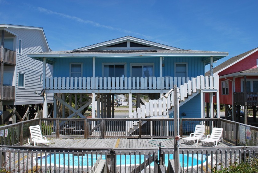 Great four bedroom ocean front beach cottage with in-ground pool - Beach Home for sale in Holden Beach, North Carolina on Beachhouse.com