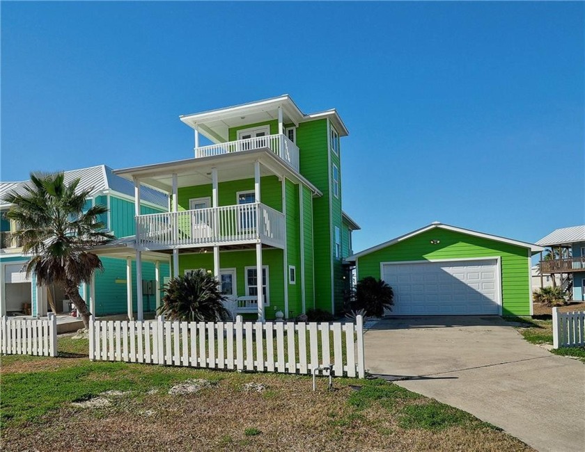 Come and enjoy this fun, colorful beach house in Mustang Royale - Beach Home for sale in Port Aransas, Texas on Beachhouse.com