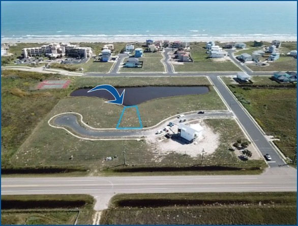 Large lot on a private pond located in the new upcoming Ruby Bay - Beach Lot for sale in Port Aransas, Texas on Beachhouse.com