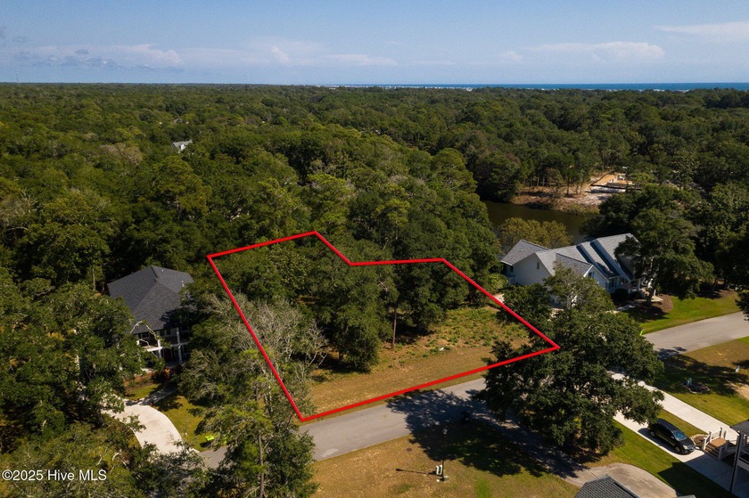 Private, elevated wooded homesite in Oyster Harbour, a gated - Beach Lot for sale in Supply, North Carolina on Beachhouse.com