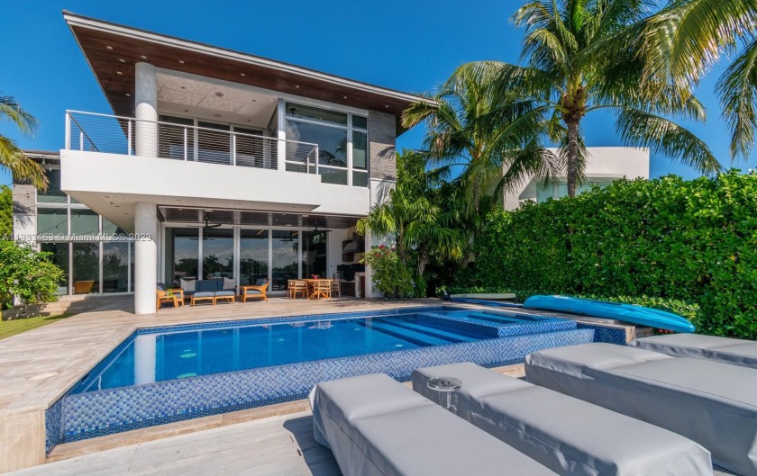 This stunning, modern villa with 7,451 SF of construction and 5 - Beach Home for sale in Miami  Beach, Florida on Beachhouse.com