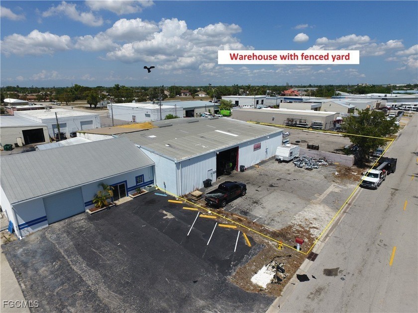 Building AND Fenced Yard - Located in the Mid Cape Industrial - Beach Commercial for sale in Cape Coral, Florida on Beachhouse.com