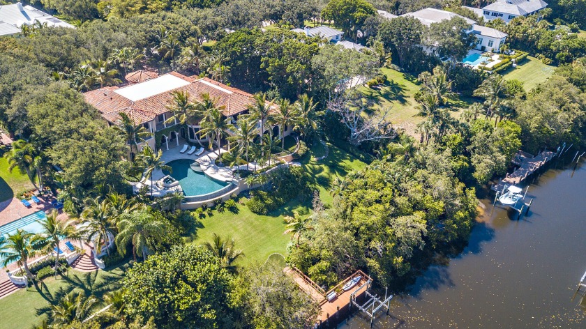 This elegant Mediterranean estate, situated on a high elevation - Beach Home for sale in North Palm Beach, Florida on Beachhouse.com