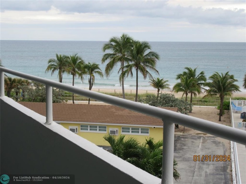BEAUTIFUL,  DIRECT OCEAN VIEWS FROM THIS 4TH FLOOR UNIT - Beach Condo for sale in Fort Lauderdale, Florida on Beachhouse.com