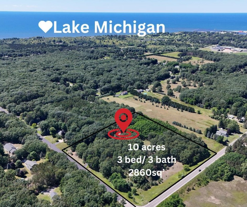 This is your chance to own a gorgeous 10-acre wooded oasis one - Beach Home for sale in Manistee, Michigan on Beachhouse.com