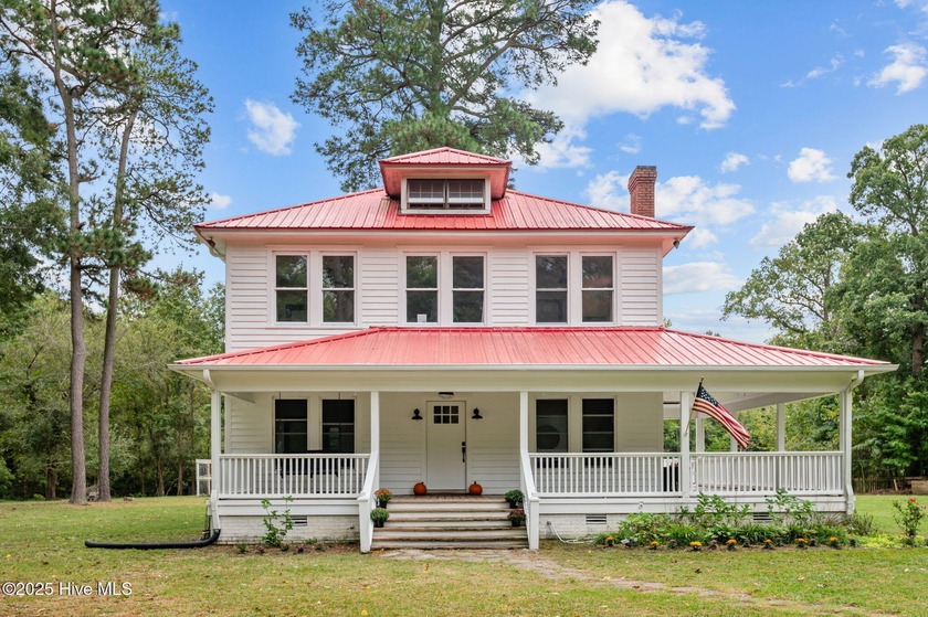 Nestled on 5 beautiful acres, this classic craftsman farmhouse - Beach Home for sale in Bath, North Carolina on Beachhouse.com