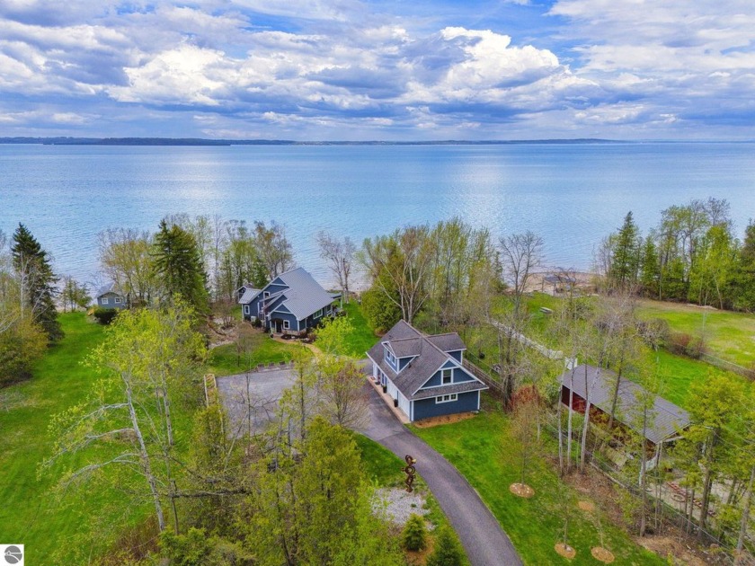 100' PRIVATE, DIRECT FRONTAGE on West Grand Traverse Bay - Beach Home for sale in Traverse City, Michigan on Beachhouse.com
