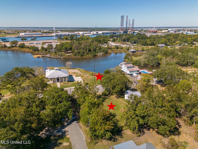 Here is a rare opportunity to own open water waterfront property - Beach Lot for sale in Pascagoula, Mississippi on Beachhouse.com