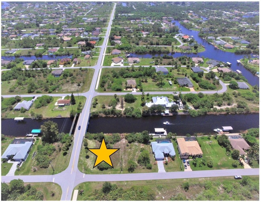 Corner Lot with 85 feet of waterfrontage with only two bridges - Beach Lot for sale in Port Charlotte, Florida on Beachhouse.com