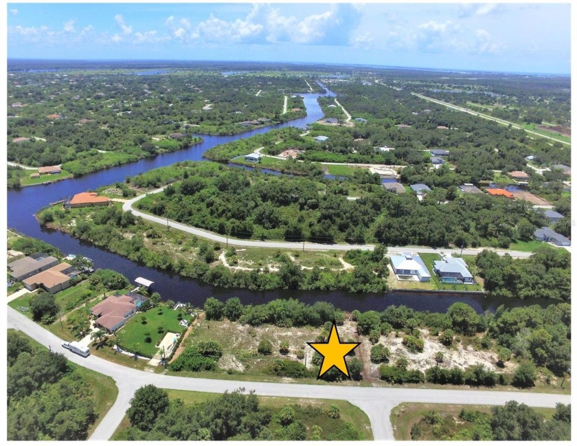 Southern Exposure Waterfront Lot For Sale with only one bridge - Beach Lot for sale in Port Charlotte, Florida on Beachhouse.com