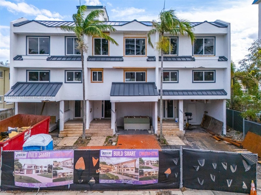 Incredible opportunity to finish building out 3 side by side - Beach Townhome/Townhouse for sale in North Miami Beach, Florida on Beachhouse.com