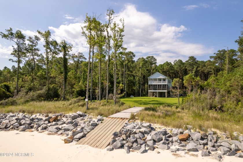 Waterfront home nestled among the trees on 2.56 acres within the - Beach Home for sale in Beaufort, North Carolina on Beachhouse.com