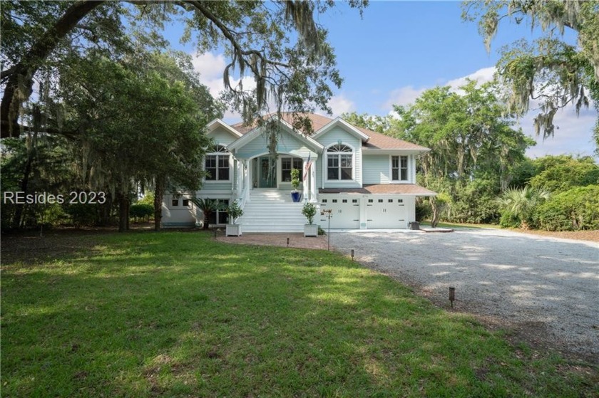 A classic elevated Lowcountry stunner located in the desirable - Beach Home for sale in Saint Helena Island, South Carolina on Beachhouse.com